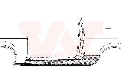 VAN WEZEL Накладка порога 1837102